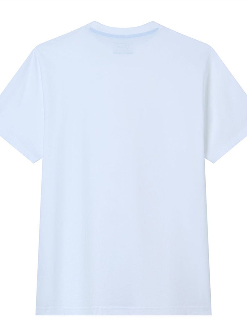 GIORDANO Men’s Slim Fit Cotton Crew Neck Tee - Image 4
